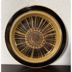 Arabia Finland Kosmos 10" Dinner Plate Scandinavian Mid Century Modern Brown